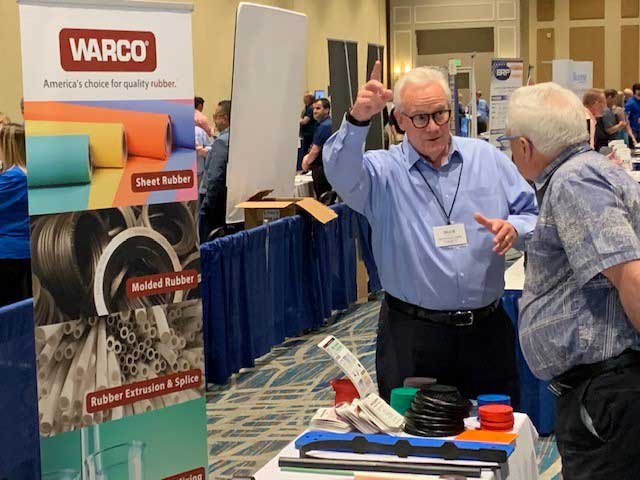 Sales EVP Showcasing WARCO Rubber Products at Gasket Fabricators Association Tradeshow